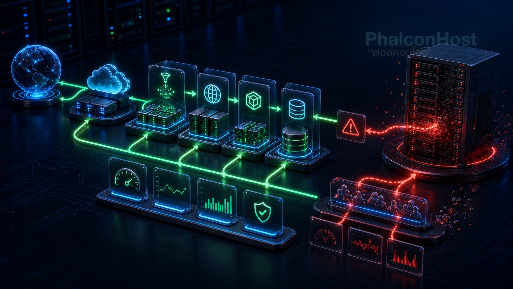 ภาพตารางแพ็ก VPS ที่บอก RAM CPU Disk และราคา แต่ยังต้องจับคู่กับลักษณะเว็บจริงก่อนเลือก