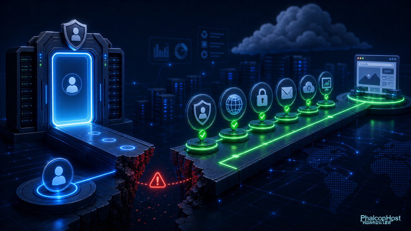 ภาพคู่มือ login ที่พาเข้า control panel ได้เพียงครึ่งทาง ก่อนต้องต่อด้วยการตั้งค่าระบบให้ครบ