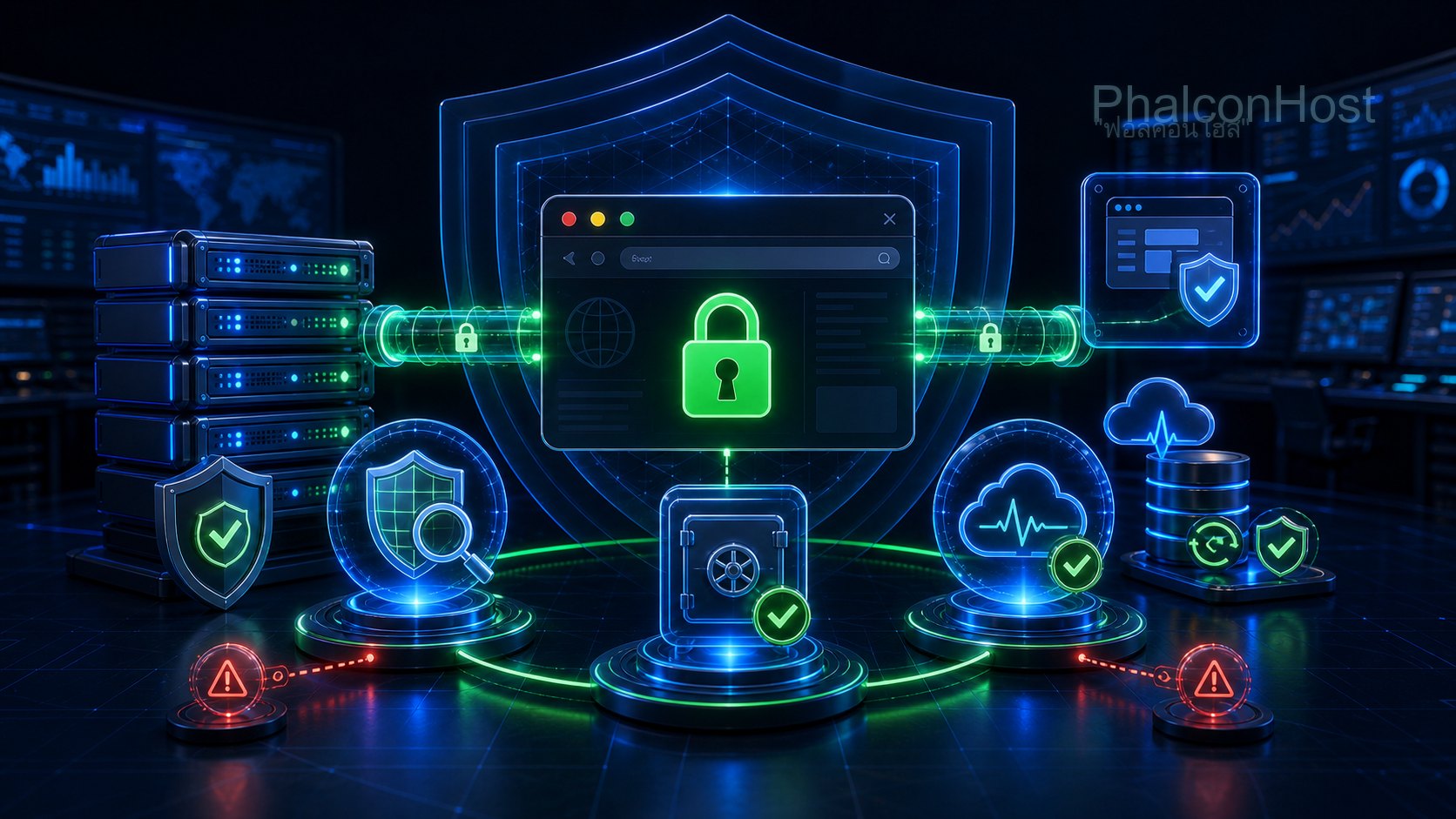 ภาพเช็กลิสต์ตรวจความปลอดภัยหลังติด SSL ด้วยคำถามเรื่องความสมบูรณ์ของเว็บ สิทธิ์เข้าถึง และการกู้คืน