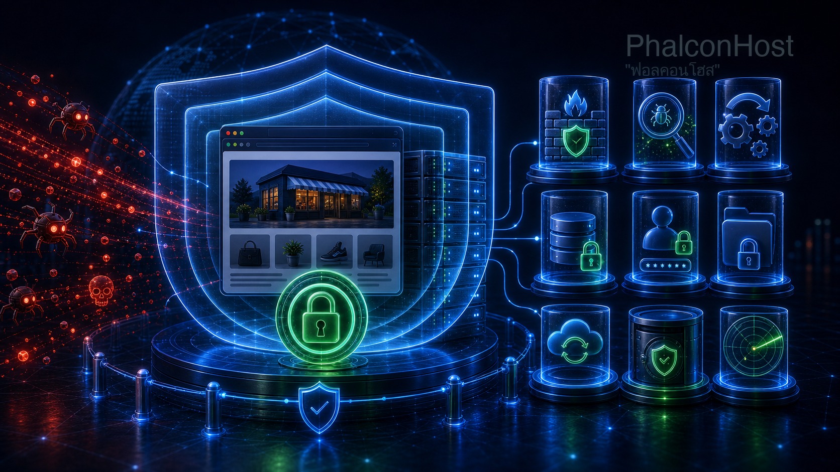 ภาพ PhalconHost มองความปลอดภัยเป็นระบบหลายชั้น ไม่หยุดแค่การออกใบ SSL