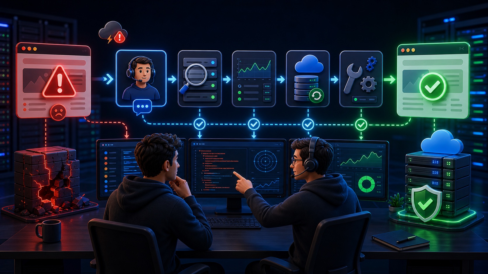 ภาพประกอบหัวข้อ PhalconHost ช่วยแยกงาน support รายละเอียด งานดึก และ server network 24 ชั่วโมงอย่างชัดเจน