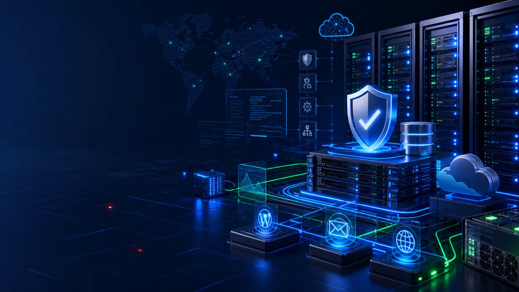ภาพประกอบคลังความรู้ PhalconHost สำหรับ Hosting, VPS, SSL, DNS และความปลอดภัยเว็บไซต์